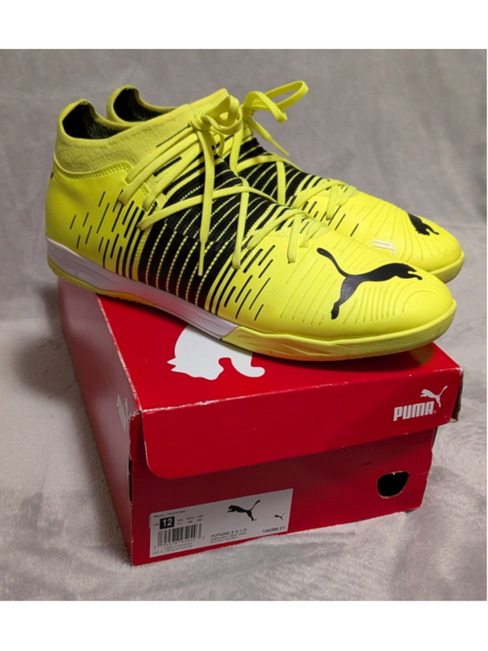 Puma Future Z 3.1 IT Athletic Futsal Yellow Alert Black US Men's Size 12 P08